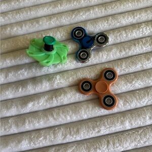 Set of Three Colorful Fidget Spinners